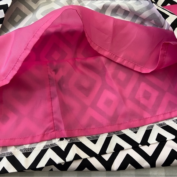 Jessica Howard Missy midi dress film noir barbiecore black white pink barbie - Picture 8 of 14